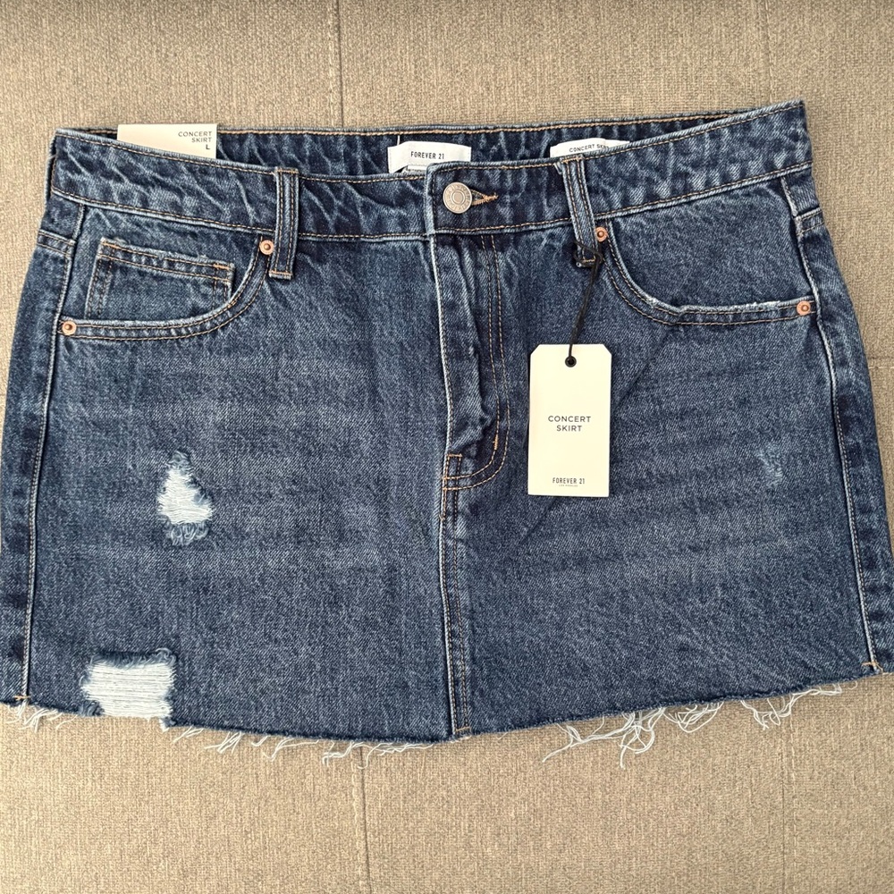Forever 21 Blue Denim Skirt